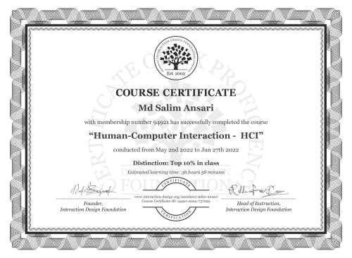 uman-Computer Interaction - HCI